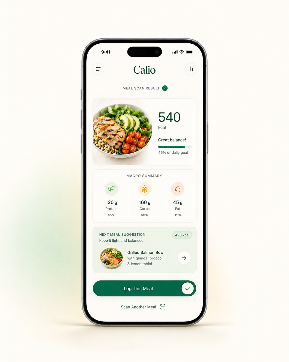 Scan your first meal in seconds
